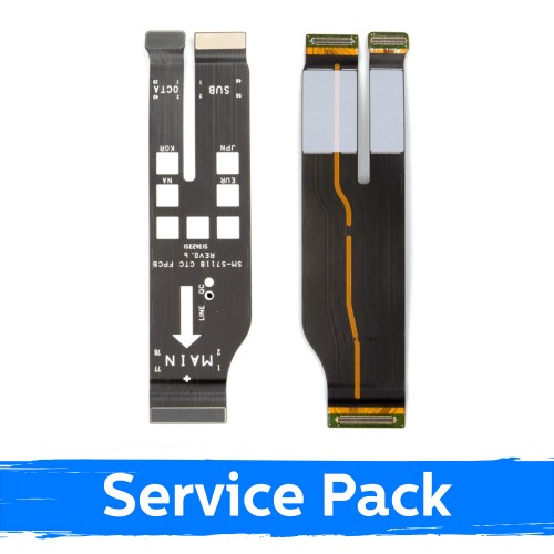 Samsung Galaxy S23 FE (S711) SUB ir pagrindinės plokštės jungiamasis lankstusis kabelis (Service Pack)
