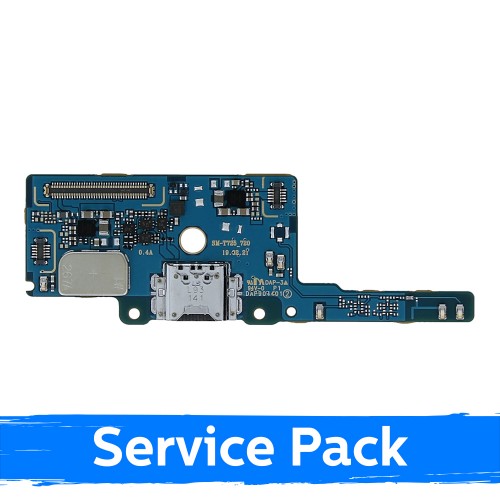 Charging Port Compatible With Samsung T720 Tab S5e with Flex / Plata (Service Pack)