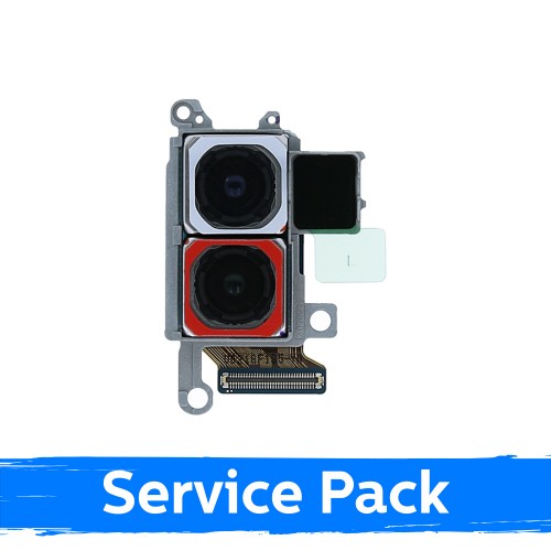 Kamera skirta Samsung G985 (G986) S20 Plus galinė kamera / (dviguba) 64M AF + 12M / (Service Pack)