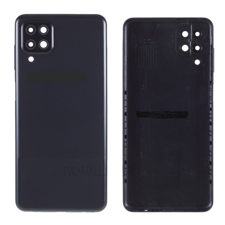 Galinis dangtelis Samsung A125 A12 2020/A127 A12 Nacho (A12S) 2021 juodas originalus (naudotas Grade A)