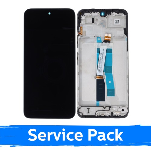 LCD Ekranas suderinamas su Xiaomi Redmi 15 4G / Poco M7 4G (ES versija) Juodas su rėmu (Service Pack)