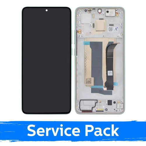 LCD Display Compatible With Xiaomi Poco X7 Pro 5G with Frame / Green / (Service Pack)