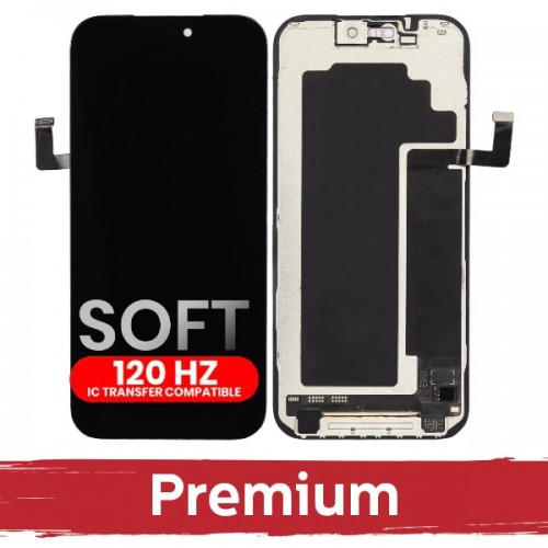 LCD Display Compatible iPhone 17 Pro Black (SOFT OLED / Stable 120Hz / Premium) *Removable IC*