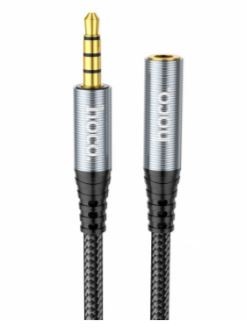 Hoco UPA20 audio adapter 3.5mm to 3.5mm (F-M) black