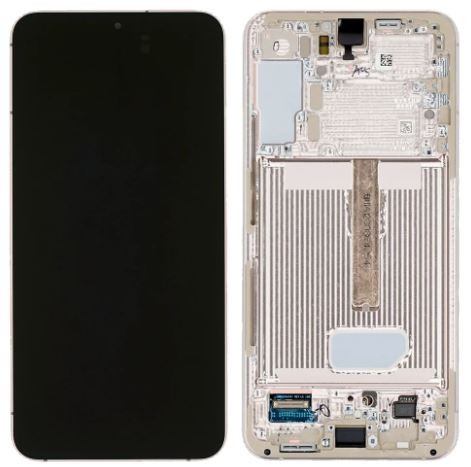 LCD ekranas Samsung S906 S22 Plus su lietimo ekranu ir rėmeliu Violet originalus (paslaugų paketas)