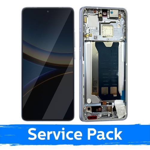 LCD ekranas suderinamas Xiaomi Poco F7 Pro 5G su rėmu / mėlynas / (Service Pack)