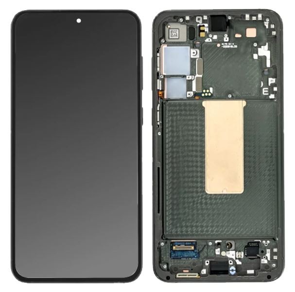 LCD ekranas Samsung S916 S23+ 5G su lietimo ekranu ir rėmeliu žalias originalus (paslaugų paketas)