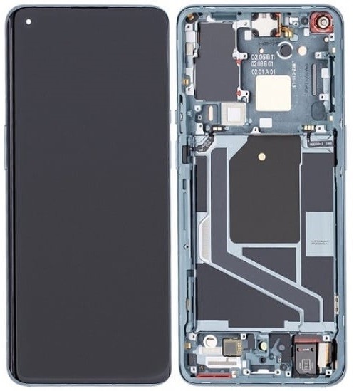 LCD ekranas OnePlus 9 Pro su jutikliniu ekranu ir rėmeliu miško žalia spalva originalus (naudotas, A klasė)