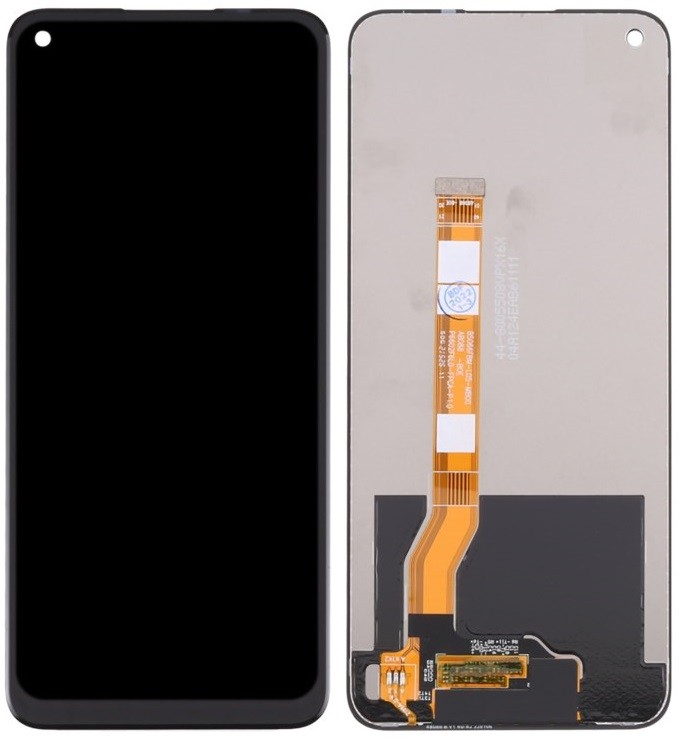 LCD ekranas Realme 8i/9i/Narzo 50 4G/Oppo A96 4G su jutikliniu ekranu juodas ORG