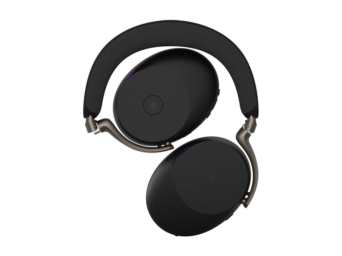 JABRA Evolve3 85 MS Link390a belaidės ausinės su įkrovimo stoteliu, juodos
