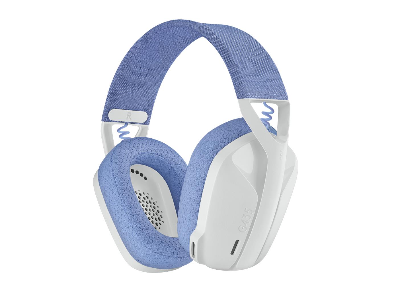 Ausinės LOGITECH G435 Gaming belaidės baltos