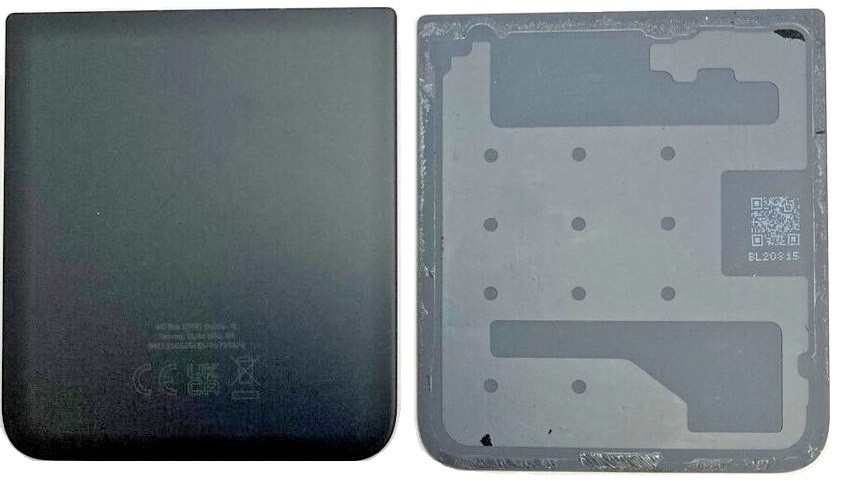 Apatinis galinis dangtelis Samsung F721 Z Flip4 5G Graphite (naudotas Grade B)