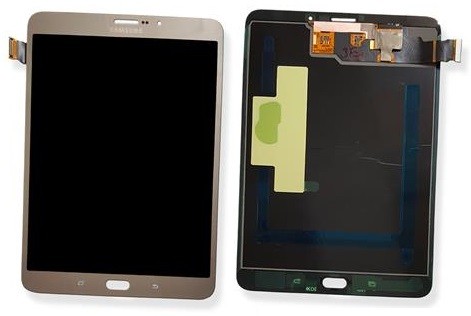 LCD ekranas Samsung T710/T713/T715 Tab S2 8.0 su lietimo ekranu auksinis originalus (service pack)