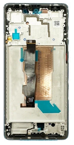 LCD экран Xiaomi Poco F5 5G с тачскрином с рамкой синий Оригинал (сервисная упаковка)