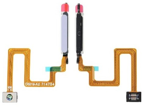 Шлейф Samsung A226 A22 5G с датчиком отпечатка пальца фиолетовый Оригинал (сервисная упаковка)