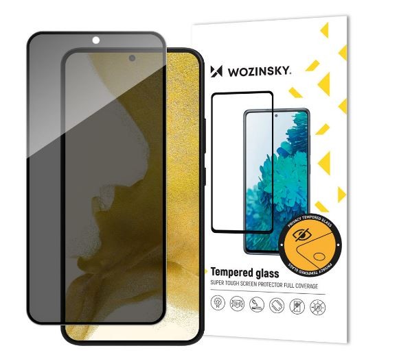 Защитное стекло Wozinsky Privacy 5D Full Glue Apple iPhone 15 Pro совместимо с чехлом Anti Spy