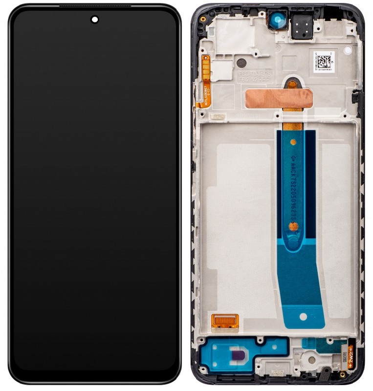 LCD экран Xiaomi Redmi Note 11S / Note 12S / Poco M4 Pro 4G с тачскрином с рамкой чёрный OLED (универсальная рамка)