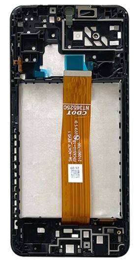 LCD экран Samsung A047 A04S 2022 с тачскрином и рамкой чёрный Оригинал