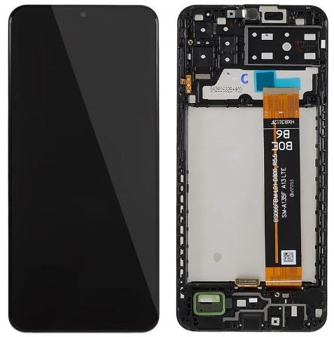 LCD экран Samsung A135 A13 4G 2022 с тачскрином и рамкой чёрный Оригинал