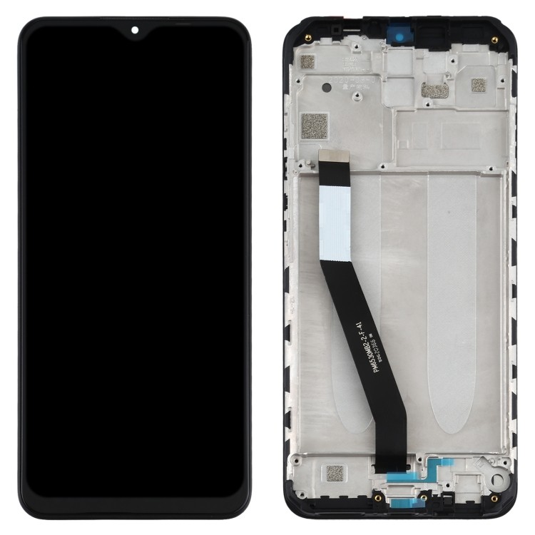 LCD ekranas Xiaomi Redmi 9 su jutikliniu ekranu su rėmeliu juodas ORG