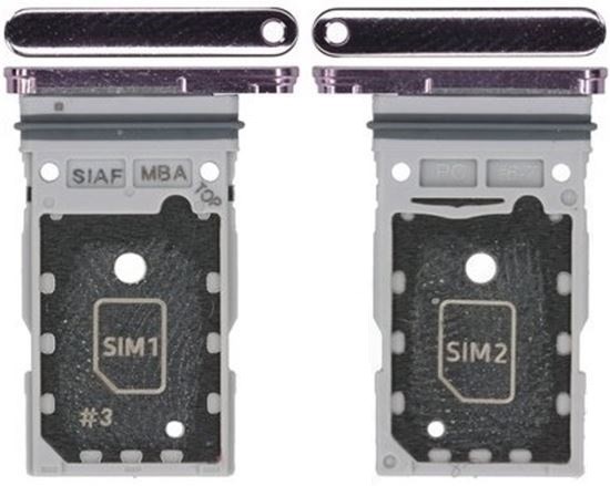 SIM card holder Samsung S911/S916 S23/S23 Plus Dual Lavender original (service pack)