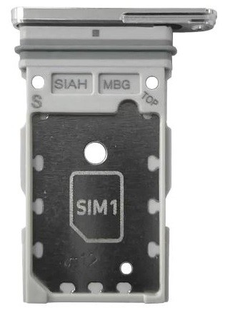 SIM card holder Samsung S918 S23 Ultra Dual Sky Blue/Lime ORG