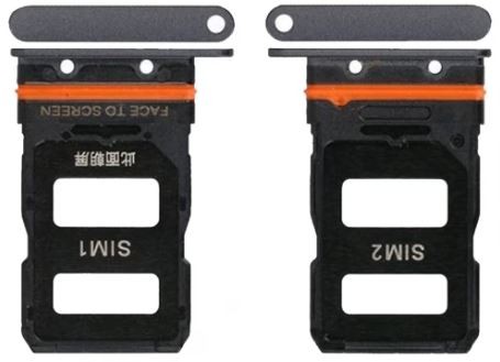 SIM kortelės laikiklis Xiaomi 12/12X juodas ORG