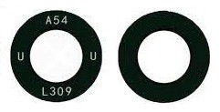 Samsung A546 A54 5G kameros stikliukas juodas (UW stikliukas) 1vnt (service pack)