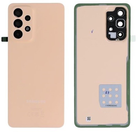 Задняя крышка для Samsung A336 A33 5G 2022 персиковая Оригинал (б/у Grade B)