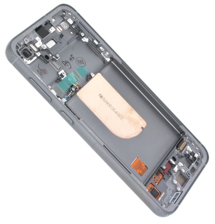 LCD ekranas Samsung S711 S23 FE 5G su lietimo ekranu ir rėmeliu Graphite originalus (surinktas paslaugų paketas)