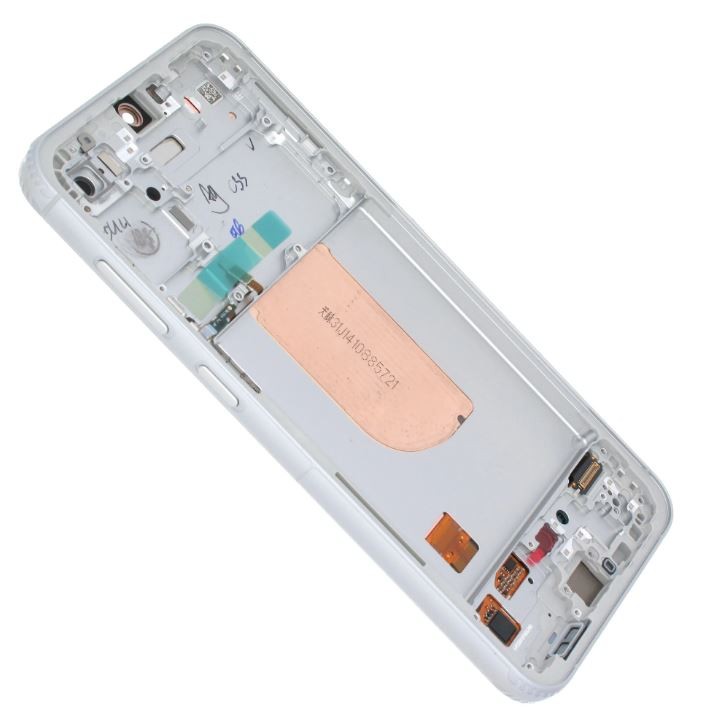 LCD ekranas Samsung S711 S23 FE 5G su lietimo ekranu ir rėmeliu Cream/Mint/Purple/Indigo/Tangerine originalus (surinktas paslaugų paketas)