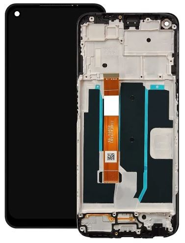 LCD экран OnePlus N200 5G с тачскрином и рамкой чёрный Оригинал (б/у Grade C)