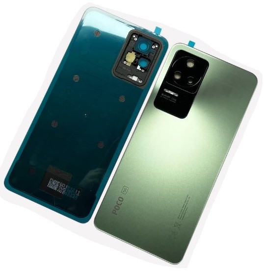 Задняя крышка для Xiaomi Poco F4 Nebula Green Оригинал (сервисная упаковка)
