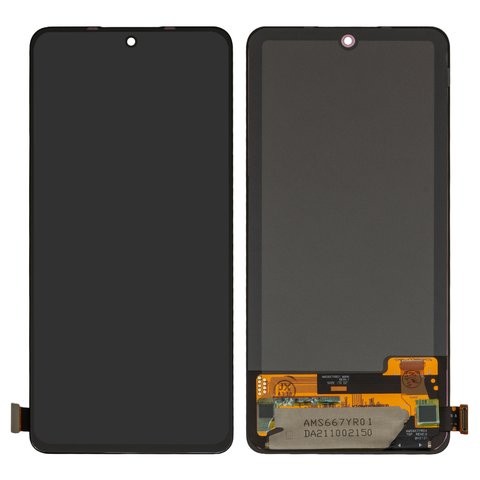 LCD ekranas Xiaomi Redmi Note 10 Pro 4G/Note 11 Pro/Redmi Note 11 Pro 5G/Note 12 Pro 4G/Poco X4 Pro 5G su jutikliniu ekranu juodas OLED