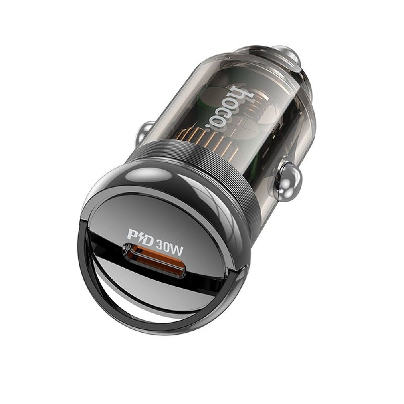 Automobilinis įkroviklis Hoco Z53 30W (USB-C) juodas