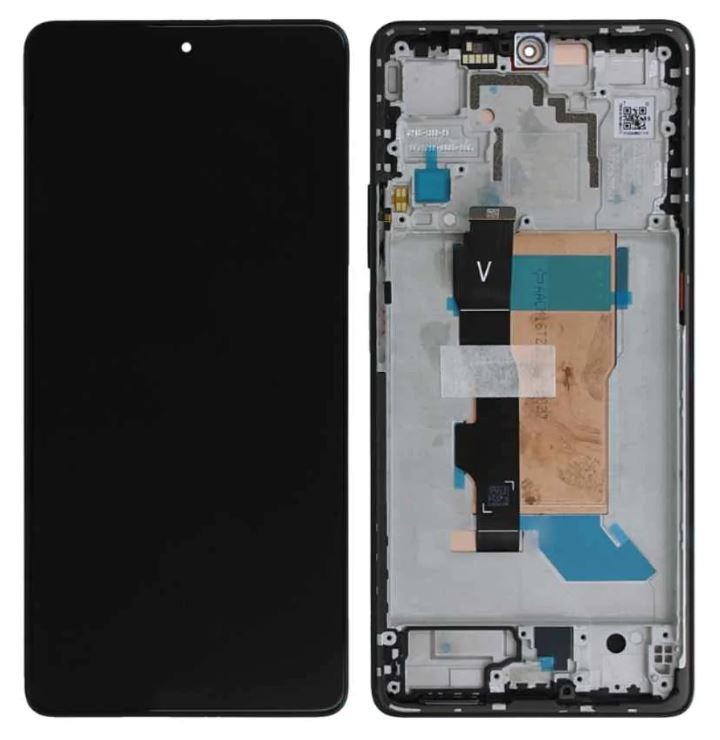 LCD экран Xiaomi Poco F5 5G с тачскрином с рамкой чёрный Оригинал (сервисная упаковка)
