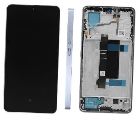 LCD ekranas Xiaomi Redmi Note 13 Pro 5G su jutikliniu ekranu ir rėmeliu, Aurora Purple (suderinamas su Poco X6 5G), originalus (service pack)