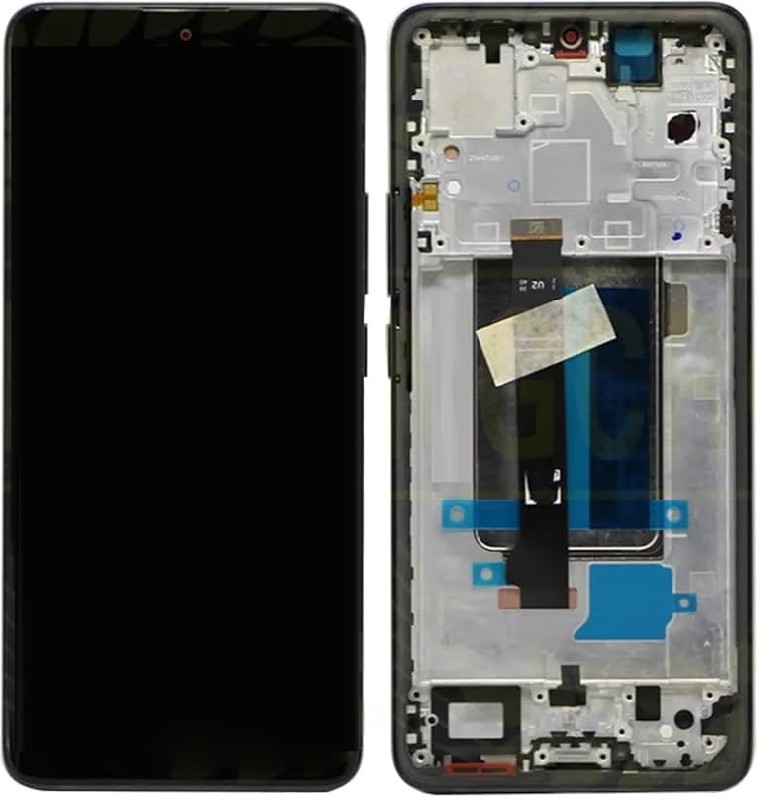 LCD ekranas Xiaomi Redmi Note 13 Pro+ 5G su lietimui jautriu ekranu su rėmu Midnight Black originalus (service pack)