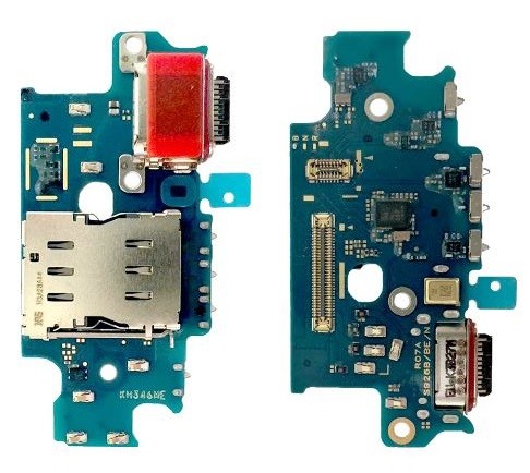 Flex Samsung S926 S24 Plus įkrovimo lizdui, mikrofonui, SIM kortelių skaitytuvui originalus (service pack)
