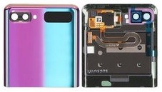 Задняя верхняя крышка для Samsung Galaxy Z Flip F700 фиолетовая Оригинал (б/у Grade A)