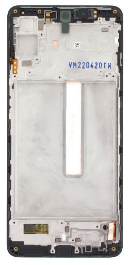 LCD screen Samsung M536 M53 5G with touch screen and frame Black original (service pack)