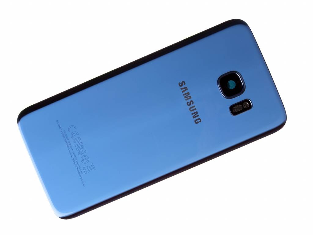 Back cover for Samsung G935F S7 Edge Coral Blue original (used Grade A)