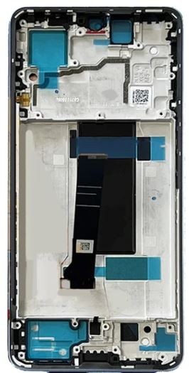 LCD ekranas Xiaomi Redmi Note 13 Pro 5G/Poco X6 5G su jutikliniu ekranu su rėmeliu juodas OLED