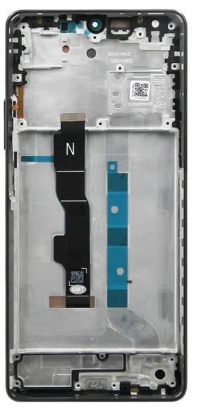 LCD ekranas Xiaomi Redmi Note 13 5G su lietimui jautriu ekranu su rėmu Graphite Black OLED