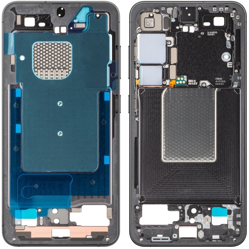 Vidurinis rėmas Samsung S921 S24 Onyx Black originalus (service pack)