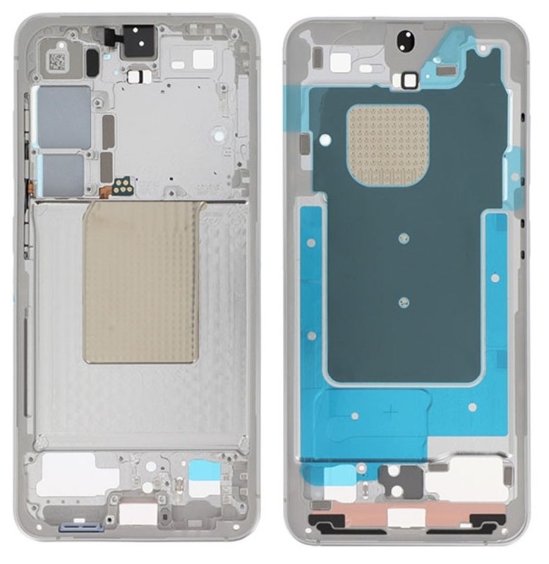 Vidurinis rėmas Samsung S921 S24 Marble Grey originalus (service pack)
