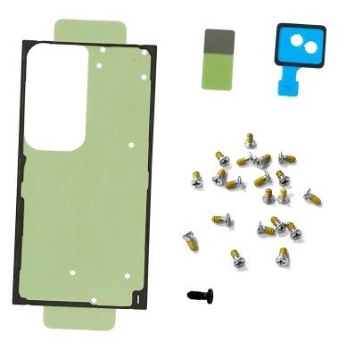 Lipdukų rinkinys galiniam dangteliui Samsung S918 S23 Ultra originalus (techninės priežiūros paketas)