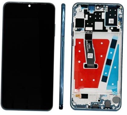 LCD экран Huawei P30 Lite 48MP с тачскрином и рамкой Peacock Blue Оригинал