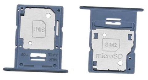 Лоток SIM-карты Samsung A155 A15 4G синий Оригинал (сервисный пак)