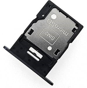 SIM card holder Samsung A156 A15 5G Brave Black original (service pack)